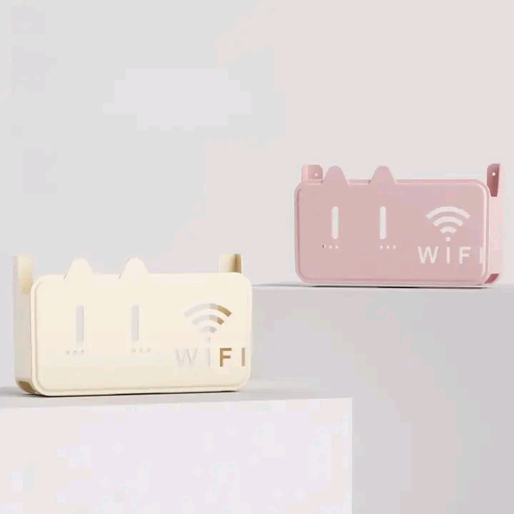 Wall Hanging Wifi Router Shelf Storage Box